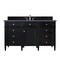 James Martin Vanities Brittany 60in Single Vanity, Black Onyx, w/ 3 CM Charcoal Soapstone Quartz Top 650-V60S-BKO-3CSP - alternate 1
